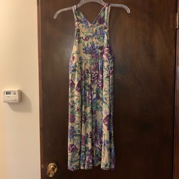 KC Parker Other - KC Parker Floral Bibbed Overall Dress Sz 8